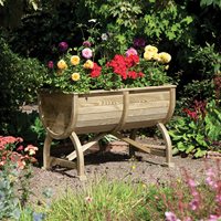 Product photograph of Rowlinson Marberry Barrel Planter from Cuckooland