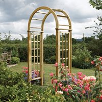 Product photograph of Rowlinson Wooden Round Top Arch from Cuckooland