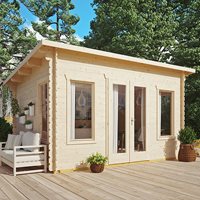 Product photograph of Rowlinson Garden Sanctuary Log Cabin from Cuckooland