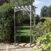 Product photograph of Rowlinson Wrenbury Metal Garden Arch from Cuckooland