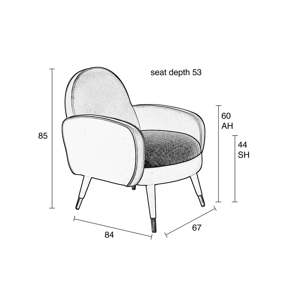 Zuiver Sam Lounge Chair - Zuiver | Cuckooland