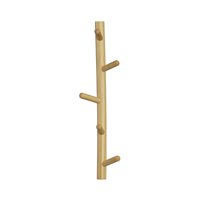 Product photograph of Woood Marrit Natural Wall Mounted Coat Rack - 7 Hooks from Cuckooland