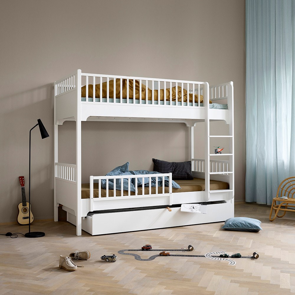 Oliver Furniture Children&#039;s Seaside Bunk Bed With Vertical Ladder In