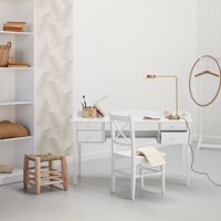 Product photograph of Oliver Furniture Kids Junior Office Desk In White from Cuckooland