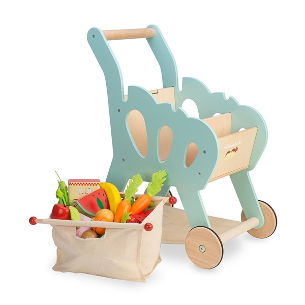       Save  LE TOY VAN HONEYBAKE SHOPPING TROLLEY with Fabric Bag
