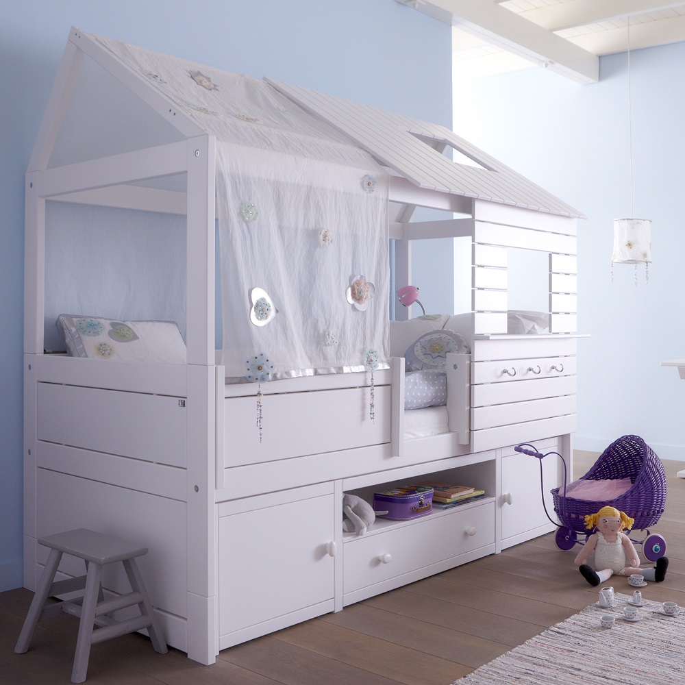  SILVERSPARKLE LOW HUT CHILDREN'S BED with Storage