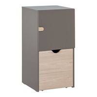 Product photograph of Vox Stige Modular Storage Cabinet With Removable Drawer - Taupe from Cuckooland