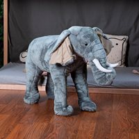 Product photograph of Kids Giant Standing Elephant Soft Toy from Cuckooland