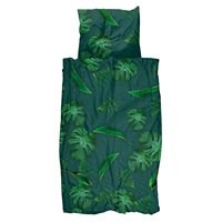 Product photograph of Snurk Single Green Forest Duvet Bedding Set from Cuckooland