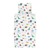 Product photograph of Snurk Childrens Origami Paper Zoo Duvet Bedding Set from Cuckooland