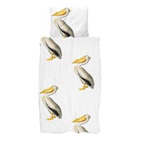 Product photograph of Snurk Single Pelican Duvet Bedding Set from Cuckooland