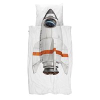 Product photograph of Snurk Childrens Dream Voyager Rocket Duvet Set from Cuckooland