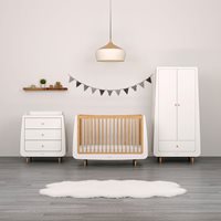 Product photograph of Snuzkot Skandi 3 Piece Nursery Furniture Set - White from Cuckooland