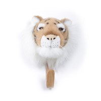 Kids Tiger Plush Animal Head Coat Hook