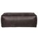Rodeo Leather Pouffe in Black by BePureHome