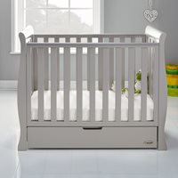 Obaby Stamford Space Saver Cot in Warm Grey