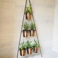 Spencer Multi Wall Leaning Wall Planter in Gold