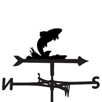 Product photograph of Weathervane In Splash Fish Design - Large Traditional from Cuckooland