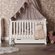 Obaby Stamford Mini Sleigh Cot Bed in White