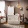 Obaby Stamford Sleigh Space Saver Cot 3 Piece Room Set in White