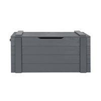 Product photograph of Woood Dennis Kids Storage Box In Steel Grey from Cuckooland