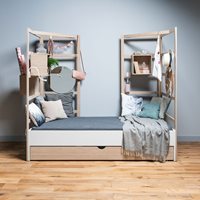 Product photograph of Vox Stige Kids Single Bed With Trundle Drawer from Cuckooland