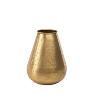 Product photograph of Nkuku Nami Brass Pot from Cuckooland