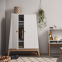 Product photograph of Leander Luna Small Wardrobe With 2 Doors - Grey from Cuckooland