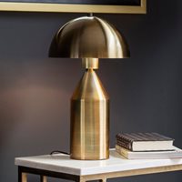Product photograph of Baiker Mushroom Table Lamp - Silver from Cuckooland