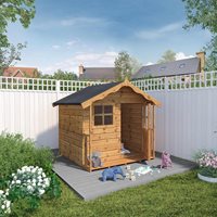 Product photograph of Mercia Kids Poppy Wooden Playhouse from Cuckooland