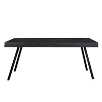 Product photograph of Suri Recycled Teak Black Dining Table from Cuckooland
