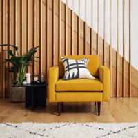 Product photograph of Swyft Armchair In A Box Model 01 Velvet Armchair - Mustard from Cuckooland