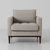 Product photograph of Swyft Armchair In A Box Model 02 Linen Armchair - Shadow from Cuckooland