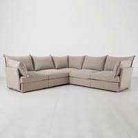 Product photograph of Swyft Sofa In A Box Model 06 Modular Linen Corner Sofa - Pumice from Cuckooland
