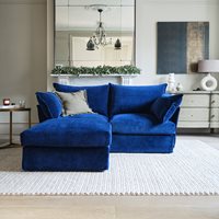 Product photograph of Swyft Sofa In A Box Model 06 Modular Royal Velvet 2 Seater Sofa With Chaise - Fog from Cuckooland