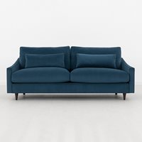 Product photograph of Swyft Sofa In A Box Model 07 Velvet 3 Seater Sofa - Charcoal from Cuckooland