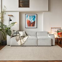 Product photograph of Swyft Sofa In A Box Model 03 Modular Velvet 3 Seater Sofa - Elephant from Cuckooland