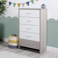 Product photograph of Ickle Bubba Pembrey Tall Chest Of Drawers - Ash Grey from Cuckooland