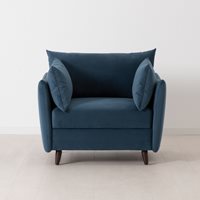 Product photograph of Swyft Armchair In A Box Model 08 Velvet Chair Bed - Mustard from Cuckooland
