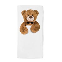 Product photograph of Snurk Teddy Bear Fitted Cot Sheet - 120 X 60cm from Cuckooland