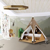 Product photograph of Luxury Childrens Teepee Tent Bed With Toy Storage from Cuckooland