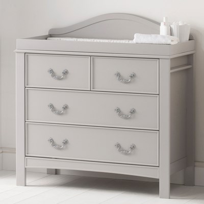Baby Change Unit In French Grey Design 