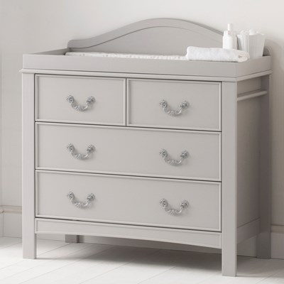 grey baby changing table