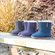 Waterproof Sheepskin Style Kids Snug-Boot Wellies in Purple