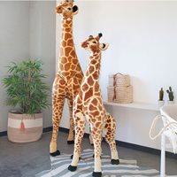 Product photograph of Kids Giant Standing Giraffe Soft Toy from Cuckooland