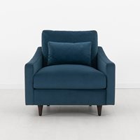 Product photograph of Swyft Armchair In A Box Model 07 Velvet Armchair - Teal from Cuckooland