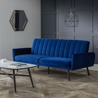 Product photograph of Julian Bowen Afina Sofa Bed - Blue from Cuckooland