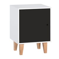 Product photograph of Vox Concept Bedside Cabinet In White Black from Cuckooland