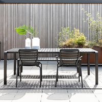 Product photograph of Zuiver Vondel Large Garden Table - Black from Cuckooland