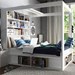 Vox 4 You King 4 Poster Bed With Storage & Shelves - Vox Furniture ...